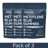 Methylene Blue Gummies Support for Focus & Clarity - UPS Grade Nootropic Supplement for Brain Health, Vegan, Non-GMO, 30 Gummies
