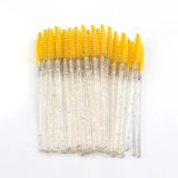 25/50/100 Pcs Eyelash Brushes Mascara Wands Eyelash Makeup Brush Spoolies for Eyebrow Eye Lash Extension Removing Beauty Tools