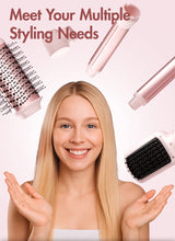 Hair dryer brush detachable 5-in-1 styling and drying system, fast drying, curl smoothing and styling, automatic curling iron