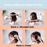New Mini Hair Straightener Flat Iron Ceramic Curling Iron Short Hair Portable Dual-Use Curler Hair Styling Care For Traveling