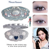 Flower Knows Swan Ballet 6 Color Eyeshadow Palette Matte Shimmer Pearl Glitter Waterproof Highly Pigmented Long Lasting Makeup