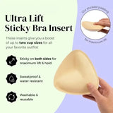 Women Triangle Nipple Cover Sticker Boost Inserts Bra Lift Up Bra Pads Adhesive Cup Chest Patch Breast Invisible Bra Bikini Pad