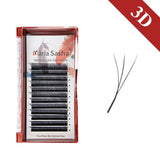 MARIA W Shape Eyelash Extensions  3D 4D 5D 6D 7D Premade Fans Speed Eyelash Extensions Natural Soft Light Full Dense