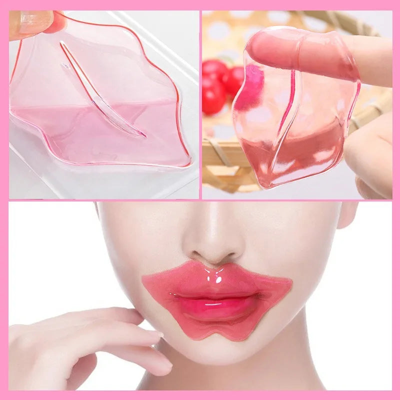 20pcs Crystal Collagen Lip Patches Moisturizing Brightening Nourishing Lip Mask Lips Care Labial Masks Lips Plumper Gel Pads