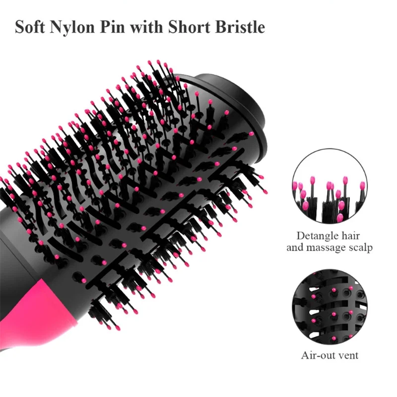 Hot Air Brush Comb Women's Hair Brush Professional Hairdryer Hairbrush Travel Blow Dryer Comb Hair Dryer Brush Electric Comb