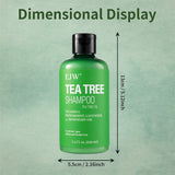 Tea Tree Shampoo Soothes Dry Scalp Controls Oil Moisturizes Hair Restores Natural Shine Sulfate Paraben Free For All Hair Types