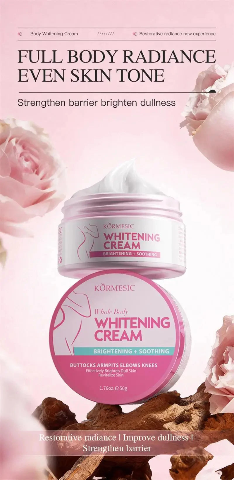 Body Whitening Bleach Cream Brighten Underarm Elbow Knees Joint Removal Intimate Parts Dark Spots Melanin Snow Bleach Cream