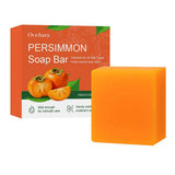 Persimmon Soap Bar for Body Odor Removal, Handmade Persimmon Green Tea Soap for Face and Body Wash Gentle Deodorant Bar