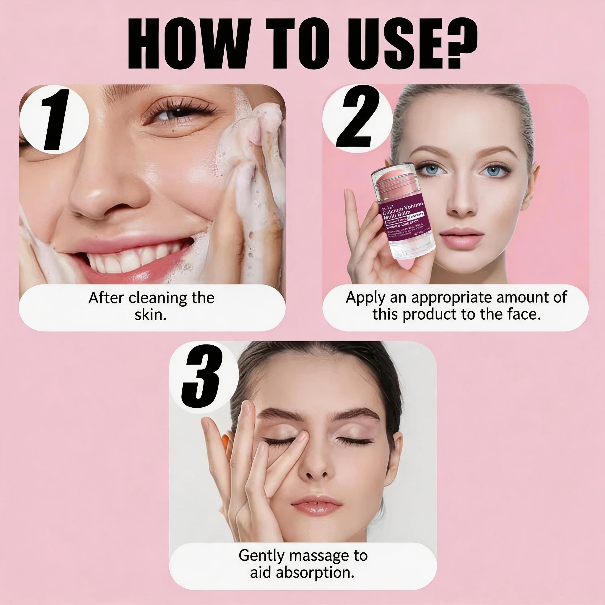 Collagen Facial Care Stick – Multi-Use Moisturizing Balm