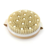 2 In 1 Dry Skin Body Massage Brush Natural Bristle Dead Skin Remover Anti Cellulite Exfoliates Blood Circulation Massage Tools