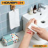 Soft Thick Disposable Cotton Facial Tissues – Dry Cleansing Wipes for Makeup Removing & Skin Care