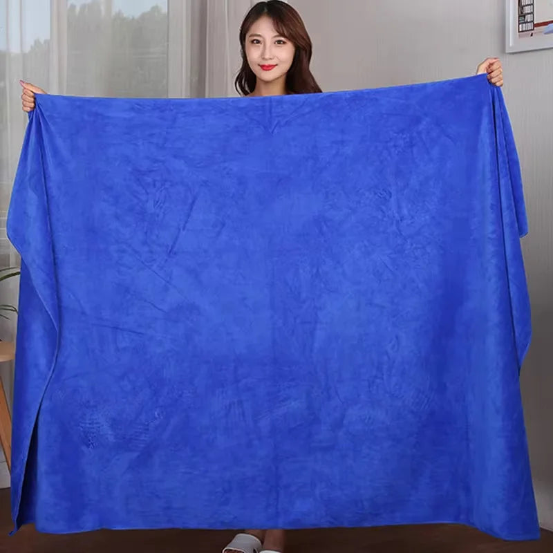 A big towel Beauty salon massage towel home adult towels soft double-sided absorbent non-linting quick-drying barber shop towel