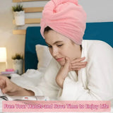 Ultra-Absorbent Coral Fleece Hair Towel Wraps with Button Closure - Quick-Dry, Soft, and Stylish Hair Drying Caps for Women