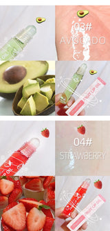 Roll-On Lip Oil Moisturizing Lip Balm Liquid Nourishing Lip Oil Colorless Transparent Fruit Lip Oil New Valentine's Day Gift Lip Balm