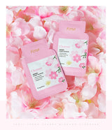 40pcs Face Skin Care Set Cherry Blossom Essence Moisturizing Cream & Collagen Eye Cream & Face Toner & Cleanser Portable Kit