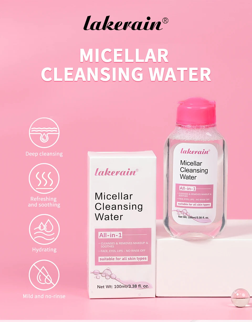 100ml Garnier Micellar Water Hydrating Facial Cleanser Deep Makeup Remover Cleaning Water Refresh Hydrate Cleansing Face Skin