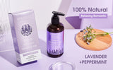 Lavender & Peppermint Infused Massage Body Oil - Warming & Moisturizing Formula for Men & Women, 10.2 Fl.Oz