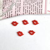 Sexy Lips Nail Art Accessories Multi Colors Lipstick Marks Nail Charms Wearable Nails 3D Decorations Supplies DIY Manicure Parts