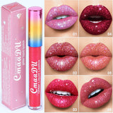 Pearlescent Shimmer Lip Gloss Lipstick Glitter Plumping Waterproof High Shine Lightweight Coral Metallic Y2K Daily Party Makeup