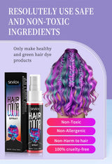 Temporary Hair Color Spray One-Time Hair Dyeing Instant Hair Salon Multi Color Hair Dye Makeup Chalk Washable DIY Party Styling