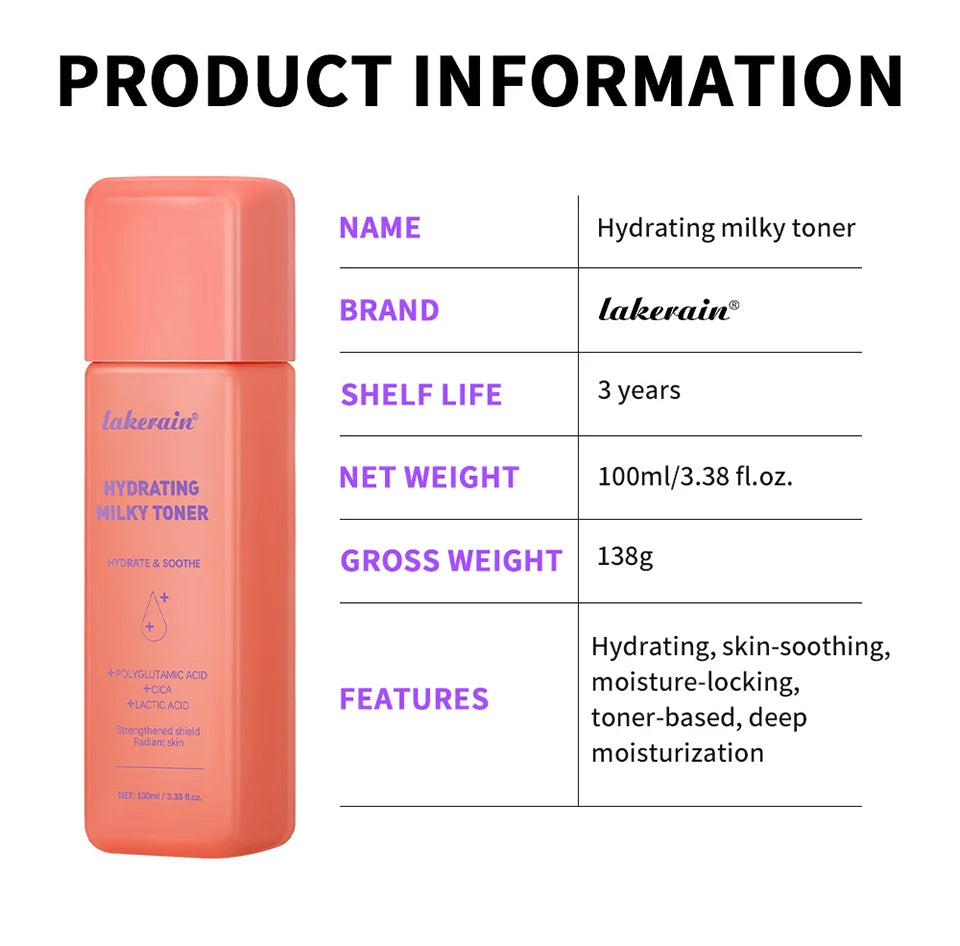 Hydrating Milky Toner Repair Skin Ultra Hydrating Toner for Face Soothes Skin Moisture Reduces Redness Barrier Skincare