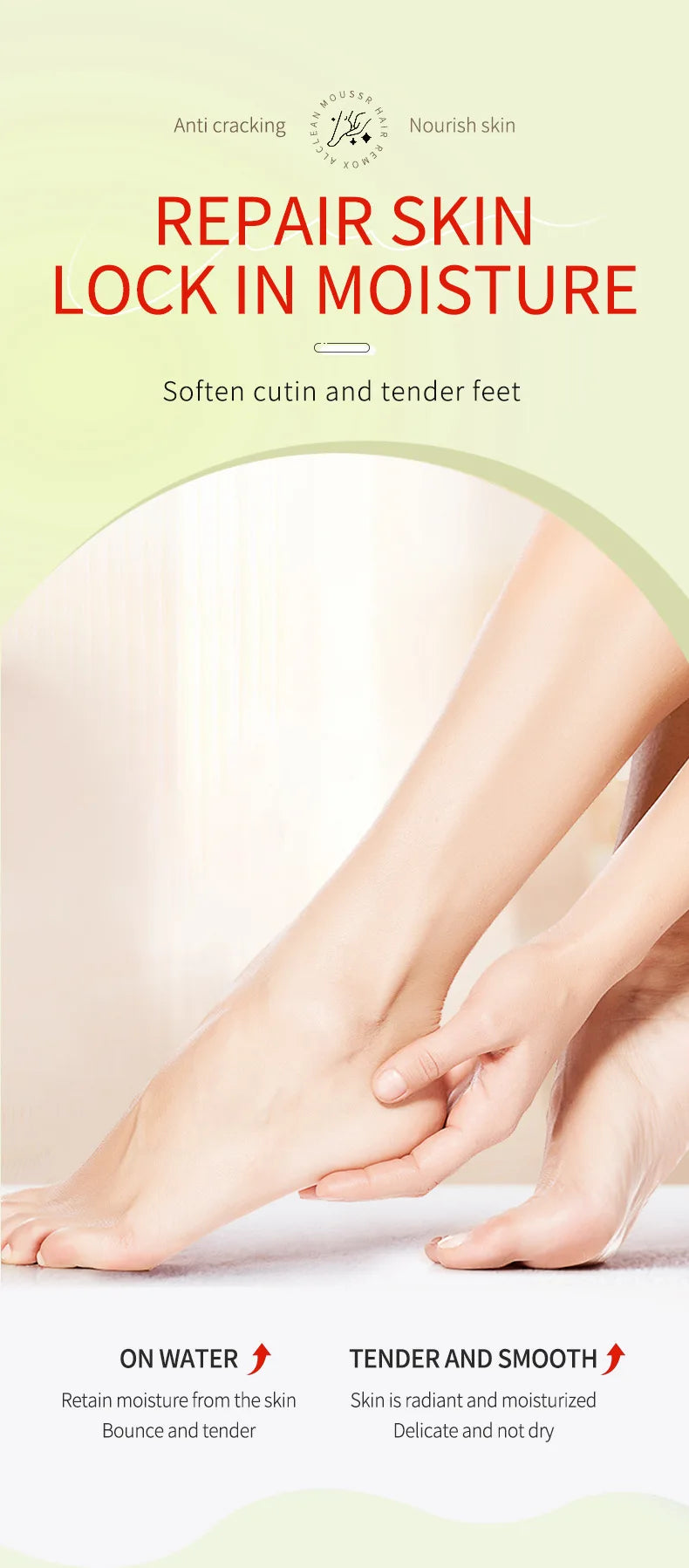 Herbal Anti Crack Foot Cream Heel Cracking Repair Products Exfoliation Dead Skin Removal Softening Moisturize Smooth Skin Care