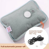 Rechargeable Electric Hot Water Bottle Hand Warmer Heat Pad for Period Cramps Muscle Pain Back Neck Shoulder Legs Home Office
