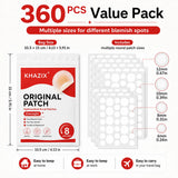 360/36pcs Count Invisible Hydrocolloid Pimple Patches, Clear Acne Spot Covers for Blemishes and Pimple Marks