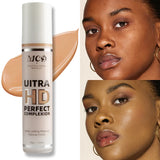 9 Shade Full Coverage Concealer Liquid Foundation  makeup high coverage  Base makeup  cushion Foundation cream  Natural Matte