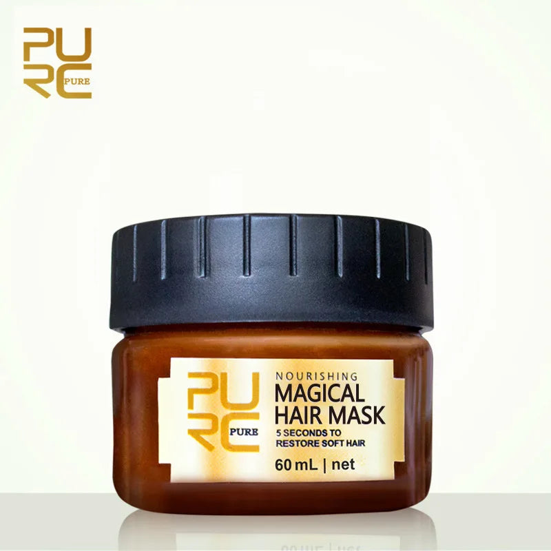 PURC No Steam Hair Mask Intensive Repair Dry Damaged Hair Smooth Silky Anti-Breakage Volumizing Hair Spa Treatment Conditioner