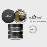 60pieces FONCE Women's Golden Moisturizing Eye Mask Patch, Moisturizing and Moisturizing,Easy to Absorb,Mild and Non Irritating