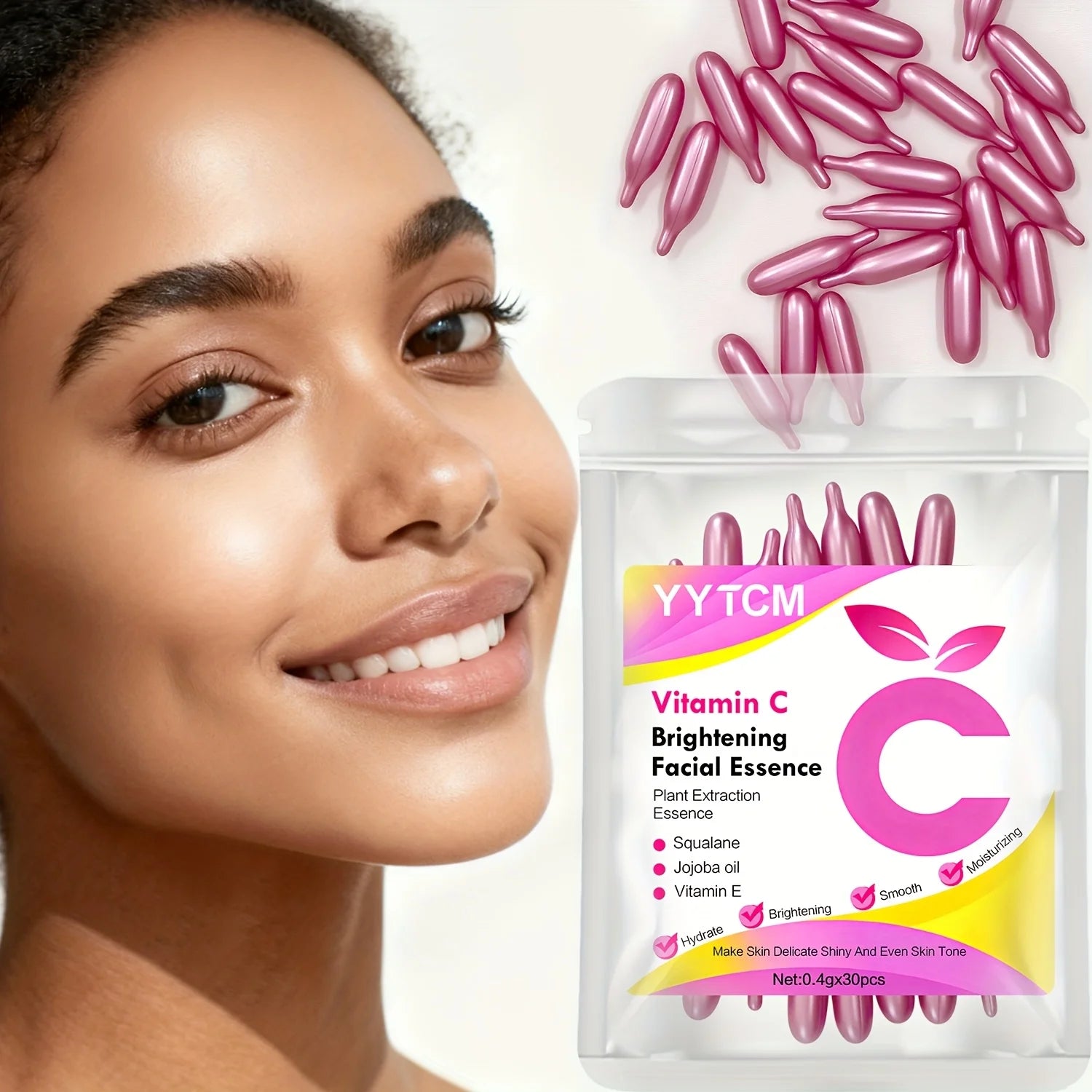 Vitamin C Brightening Serum Capsules – Hydrating Facial Serum