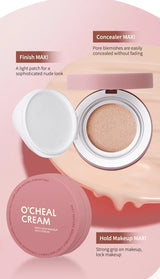 OCHEAL CC Cream Cushion Foundation Cream Long Lasting Moisturizing Concealer Foundation BB Cream For Face Makeup Concelear