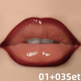 Hydrating Lip Gloss + Lip Liner Kit, 3D Precision Lip Contour, Plump Look, High Shine, Smudge-Resistant Wear