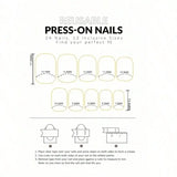24Pcs Cool-Tone Green Press On Nails 3D Wavy French Cat Eye For Women Party Daily