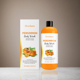 Persimmon Body Wash Gel Gentle Cleansing Moisturizing Skin Exfoliating Shower Gel Smooth Soft Body Odor Remover Bath Products