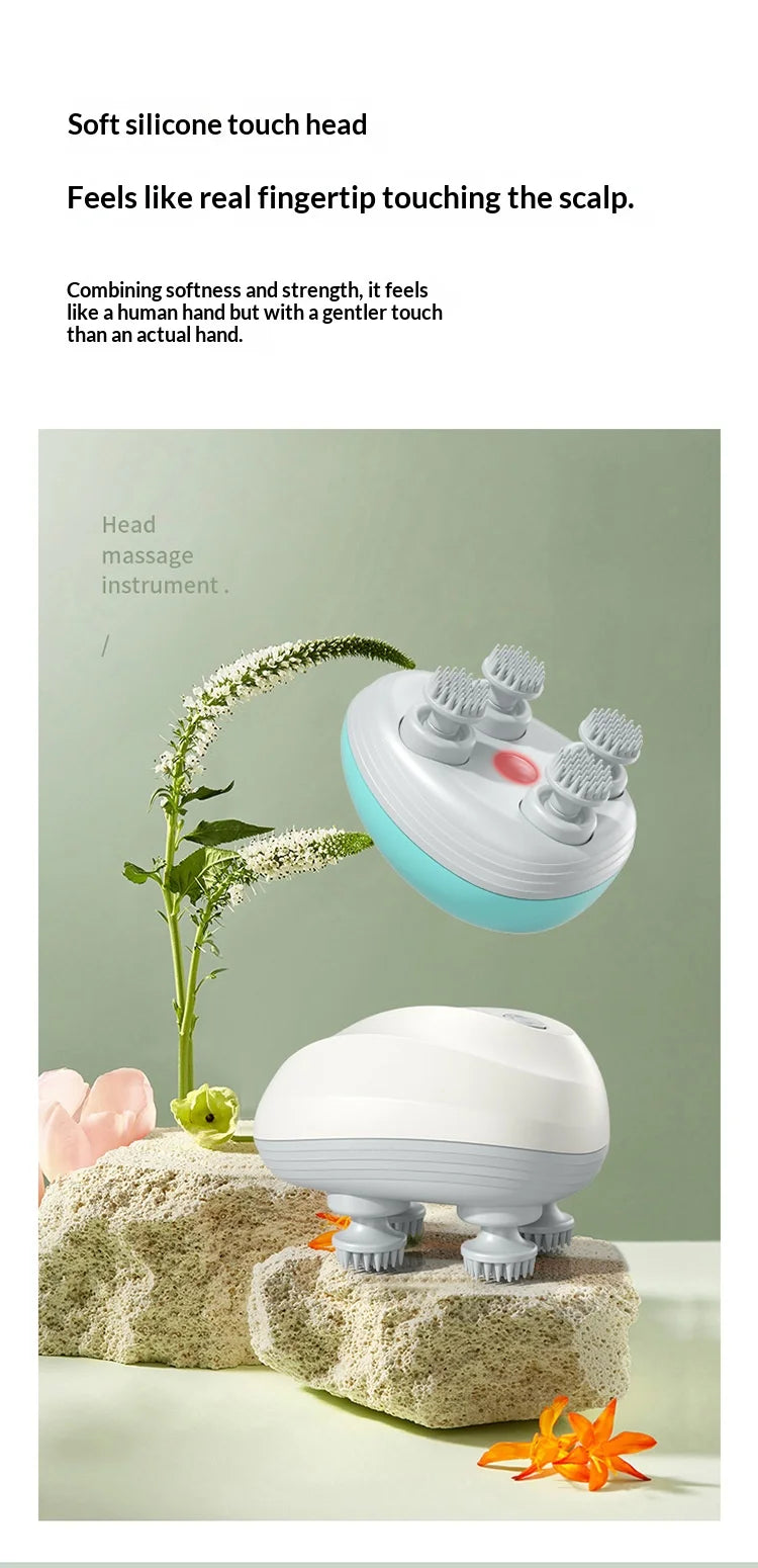Deep Scalp Massager Head Cleaning Massager Also Suitable for Pets Electric Massage Tool Washable and Portable