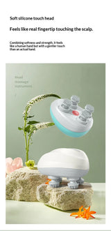 Deep Scalp Massager Head Cleaning Massager Also Suitable for Pets Electric Massage Tool Washable and Portable