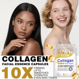 Collagen Firming Capsule Serum, moisturizes and hydrates for smooth skin, contains plant-based squalane, retinol, and vitamin E for deep hydration (0.4g x 30 capsules)/bag - 1 bag