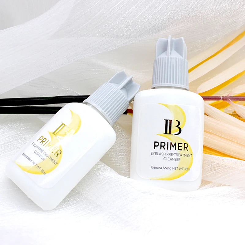 1 Bottle IBeauty Super Bonder Banana Primer Fake Eyelash Extension Fast Dry Long Lasting Korea Booster Strong Adhesive Supplies