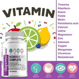 Women’s 50+ Complete Multivitamin - Supports Bone, Eye, Memory, Brain and Skin Health, Antioxidant, Promotes Metabolism