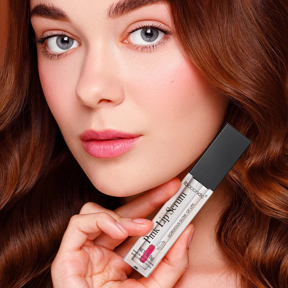 Pink Lip Serum Moisturizing Fresh Effective Reduce Pigmentation Exfoliating Plumper Sexy Care Cosmetics