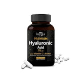 With Biotin & Vitamin C, Hyaluronic Acid 250 Mg, 3-in-1 - Skin Moisturization, Joint Comfort, Hair & Eye Health