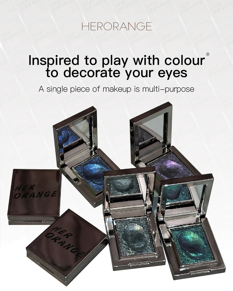 Metallic Glitter Pearlescent Eyeshadow Cream Chameleon Sparkling Mashed Potato EyeShadow Shimmer Brightening Highlighter
