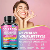 High Strength Collagen Complex, with Biotin, Hyaluronic Acid, Antioxidant, for Firm Skin, Strong Joints, Bone, Hair and Nails