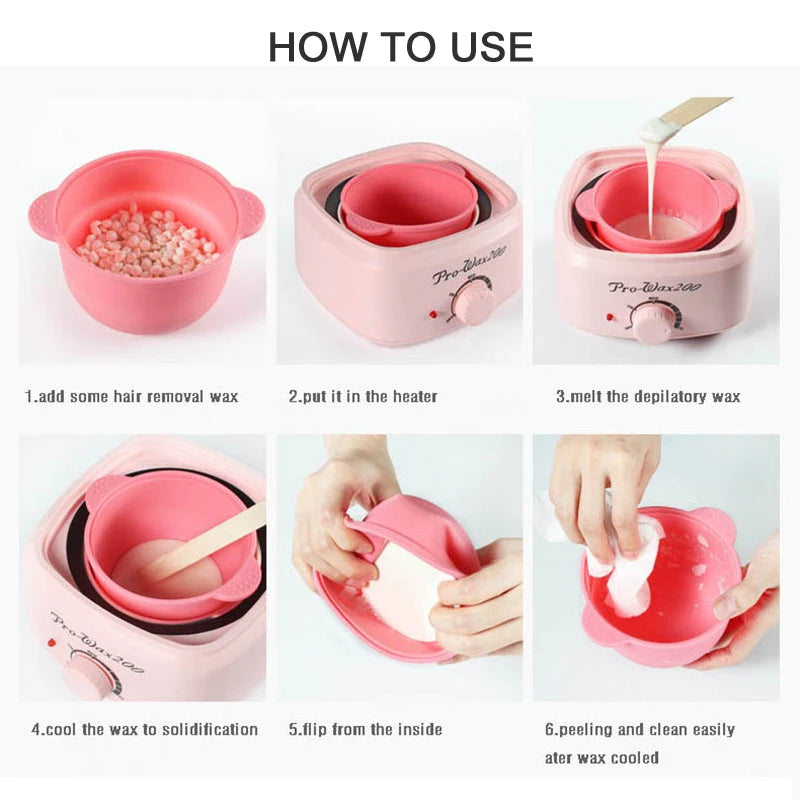 1000g 500g Waxing Wax Beans For Hair Removal Full Body Hot Film Hard Depilatory Wax Beads For Wax Heater Machine Hard Wax Beans