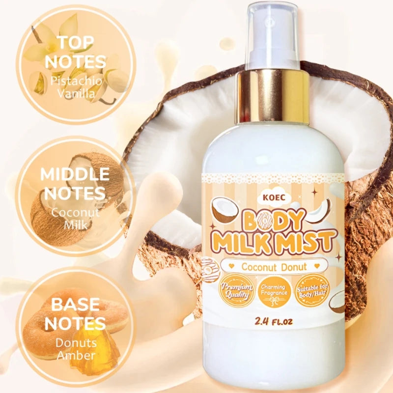 Strawberry Women's Perfume Clothing Spray Vitality Charm Coconut Body Milk Fragrance Spray Brand Sweet Charm Strawberry Perfume
