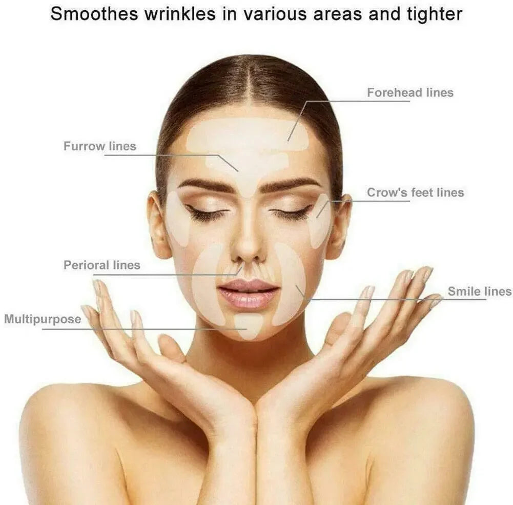Reusable Silicone Anti-Wrinkle Pad Patch Face Neck Wrinkle Removal Patch Pad Facial Skin Lift Anti Aging Facial Beauty Tools