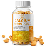 BBEEAAUU Vitamin D Calcium Capsules Helps Calcium Absorption Strengthen Bone and Tooth Improve Osteoporosis Adult Health Food