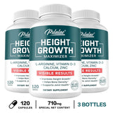 Natural Height Growth Maximizer for Kids, Teens and Adults Zinc and Calcium Increase Peak Height Supplement Bone Strength
